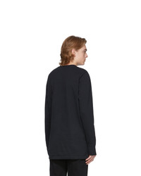 Helmut Lang Black Side T Shirt