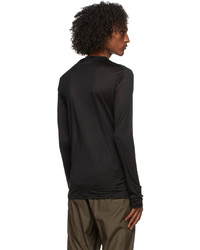 Jil Sander Black Silk Jersey T Shirt