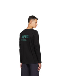 AFFIX Black Standardized Logo Long Sleeve T Shirt