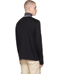 Fred Perry Black Twin Tipped Long Sleeve T Shirt