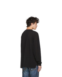 Remi Relief Black Waffle Long Sleeve T Shirt
