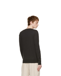 Loro Piana Black Wish Wool T Shirt Sweater