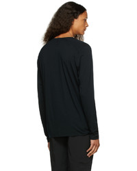 Veilance Black Wool Frame Long Sleeve T Shirt