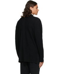 CFCL Black Wool Garter Long Sleeve T Shirt