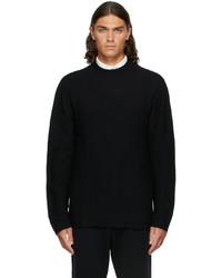 CFCL Black Wool Garter Long Sleeve T Shirt