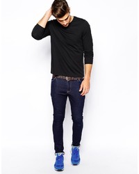 Asos Brand Long Sleeve T Shirt With Crew Neck 3 Pack Save 17%