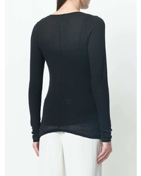 Isabel Benenato Buttoned Neck Long Top