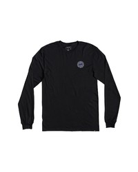 Quiksilver Circle Game Long Sleeve Graphic Tee In Black At Nordstrom