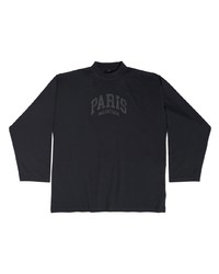 Balenciaga Cities Paris Long Sleeve T Shirt Oversized