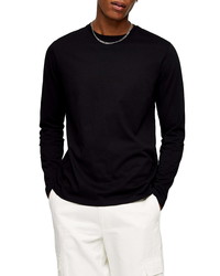 Topman Classic Long Sleeve Cotton T Shirt