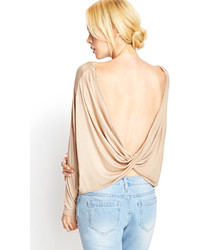 Forever 21 Cowl Back Knit Top