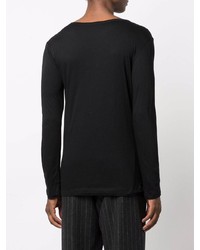 Ann Demeulemeester Crew Neck Fitted Top