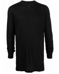 Rick Owens Crew Neck Long Sleeved T Shirt