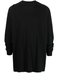 Rick Owens Crew Neck Long Sleeved T Shirt