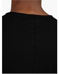 Rick Owens Drkshdw Black Cotton Long Sleeved T Shirt