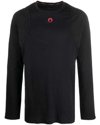Marine Serre Embroidered Design Long Sleeve Top