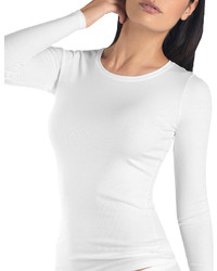 Hanro Fine Lines Ribbed Long Sleeve Top