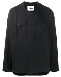 Jil Sander Flap Pockets Long Sleeve T Shirt