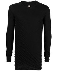 Rick Owens Gathered Detail Long Sleeved Top