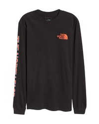 The North Face Half Dome Logo Long Sleeve Cotton Graphic Tee