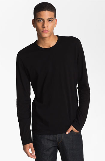 James Perse Long Sleeve T Shirt Black 5, $55 Lookastic