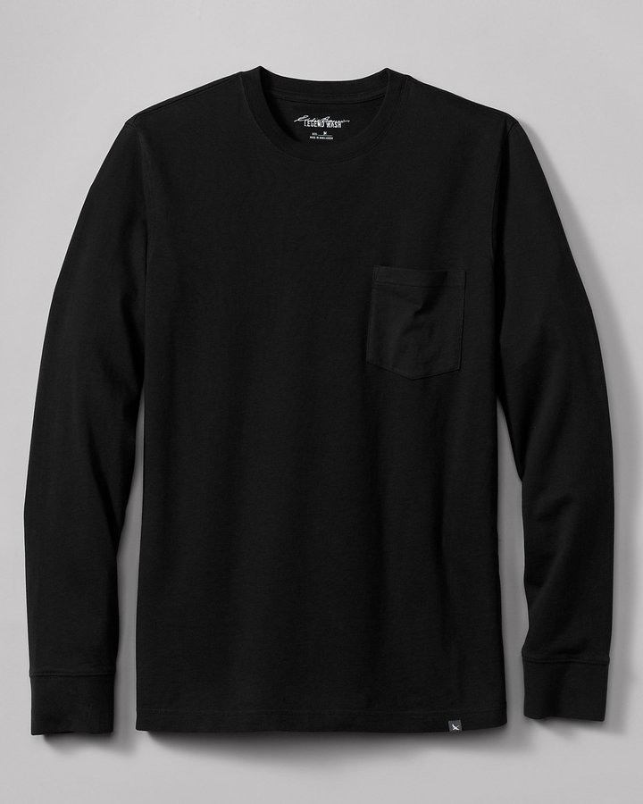 black long sleeve shirt with pocket