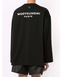 Wooyoungmi Logo Embroidered Long Sleeve Top