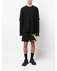 Y-3 Logo Patch Layered Long Sleeve T Shirt