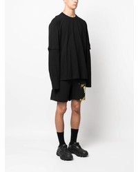 Y-3 Logo Patch Layered Long Sleeve T Shirt