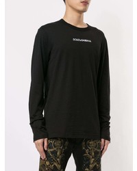 Dolce & Gabbana Logo Print Long Sleeve T Shirt