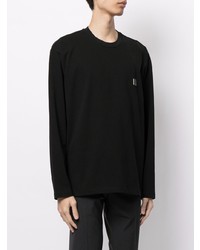 Solid Homme Logo Print Long Sleeve T Shirt