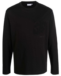 Calvin Klein Logo Print Long Sleeve T Shirt
