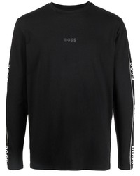 BOSS Logo Print Long Sleeve T Shirt