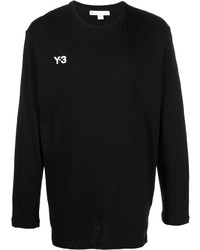 Y-3 Logo Print Long Sleeve T Shirt