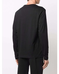 Calvin Klein Logo Print Long Sleeved T Shirt