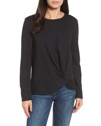 Caslon Long Sleeve Front Knot Tee