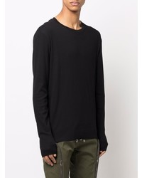 Thom Krom Long Sleeve Stretch Cotton T Shirt