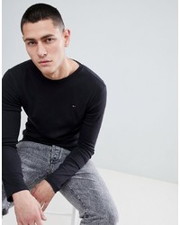 Tommy Jeans Long Sleeve T Shirt In Black