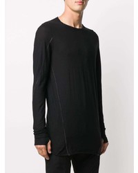 Masnada Long Sleeved Contrast Stitch T Shirt