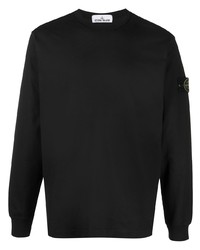 Stone Island Long Sleeved Cotton Jersey Top