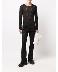 Rick Owens Long Sleeved Cotton T Shirt