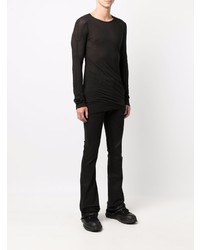 Rick Owens Long Sleeved Cotton T Shirt