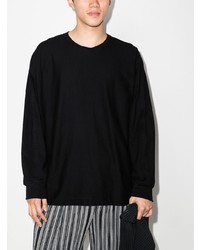 Homme Plissé Issey Miyake Long Sleeved Cotton T Shirt