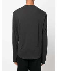 James Perse Long Sleeved Cotton T Shirt