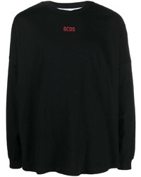 Gcds Long Sleeved Logo Print T Shirt