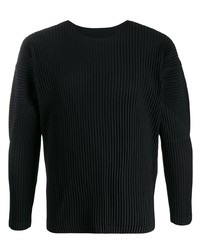 Homme Plissé Issey Miyake Long Sleeved Pleated Top