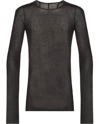 Rick Owens DRKSHDW Long Sleeved Semi Sheer T Shirt