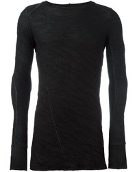 Masnada Contrast Detail Long Sleeved T Shirt