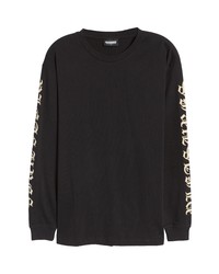 Pleasures Old E Long Sleeve Cotton Graphic Tee