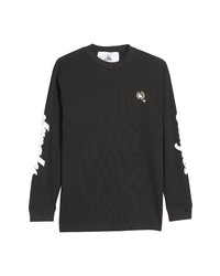 JUNGLES Radical Kindness Long Sleeve Cotton Graphic Tee In Black At Nordstrom